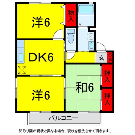 四街道駅 徒歩23分 1階の物件間取画像